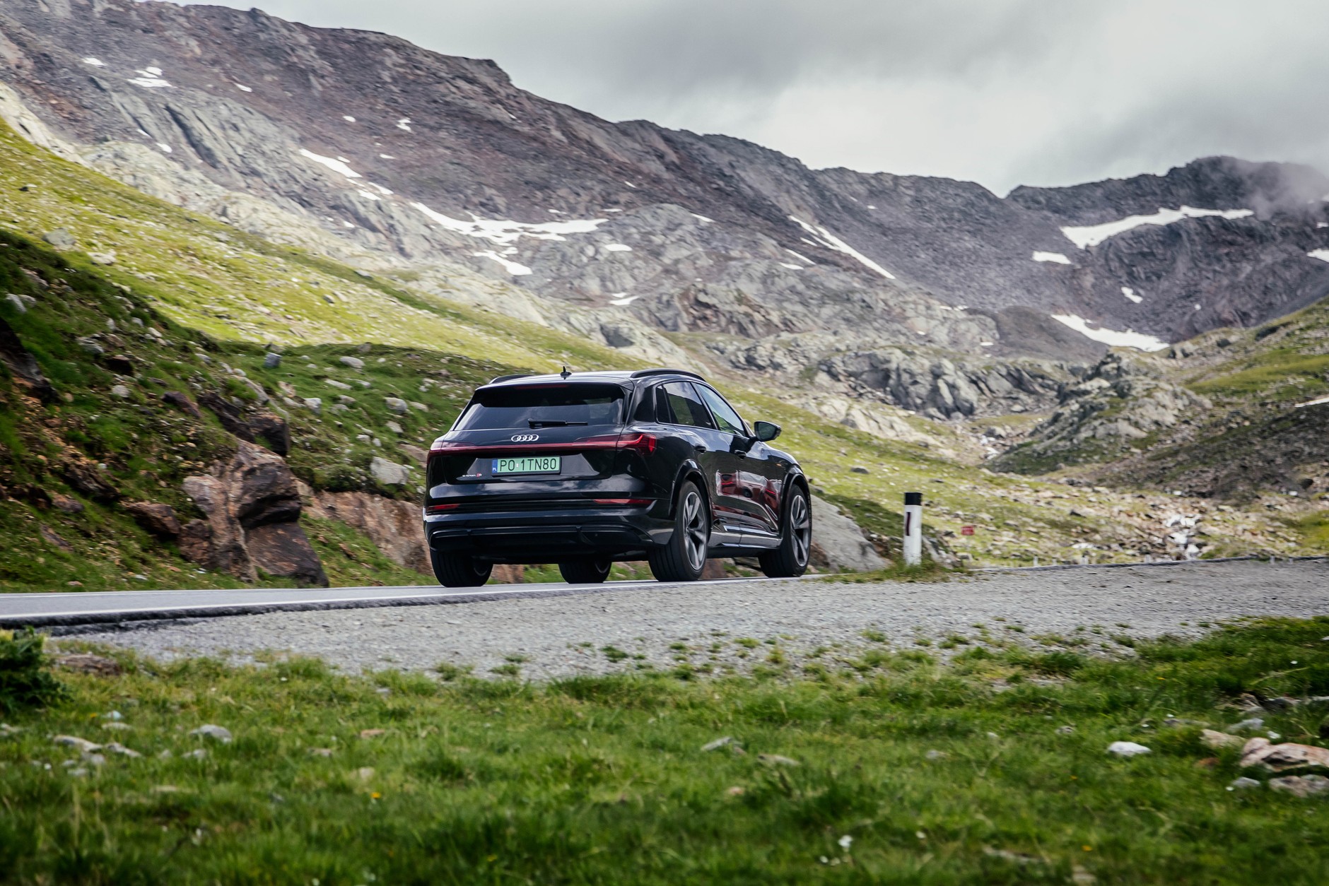 Elektromobilność Alpy Audi e-Tron S Audi e-Tron GT Porsche Taycan