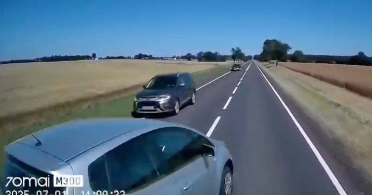 Niebezpieczny manewr wyprzedzania