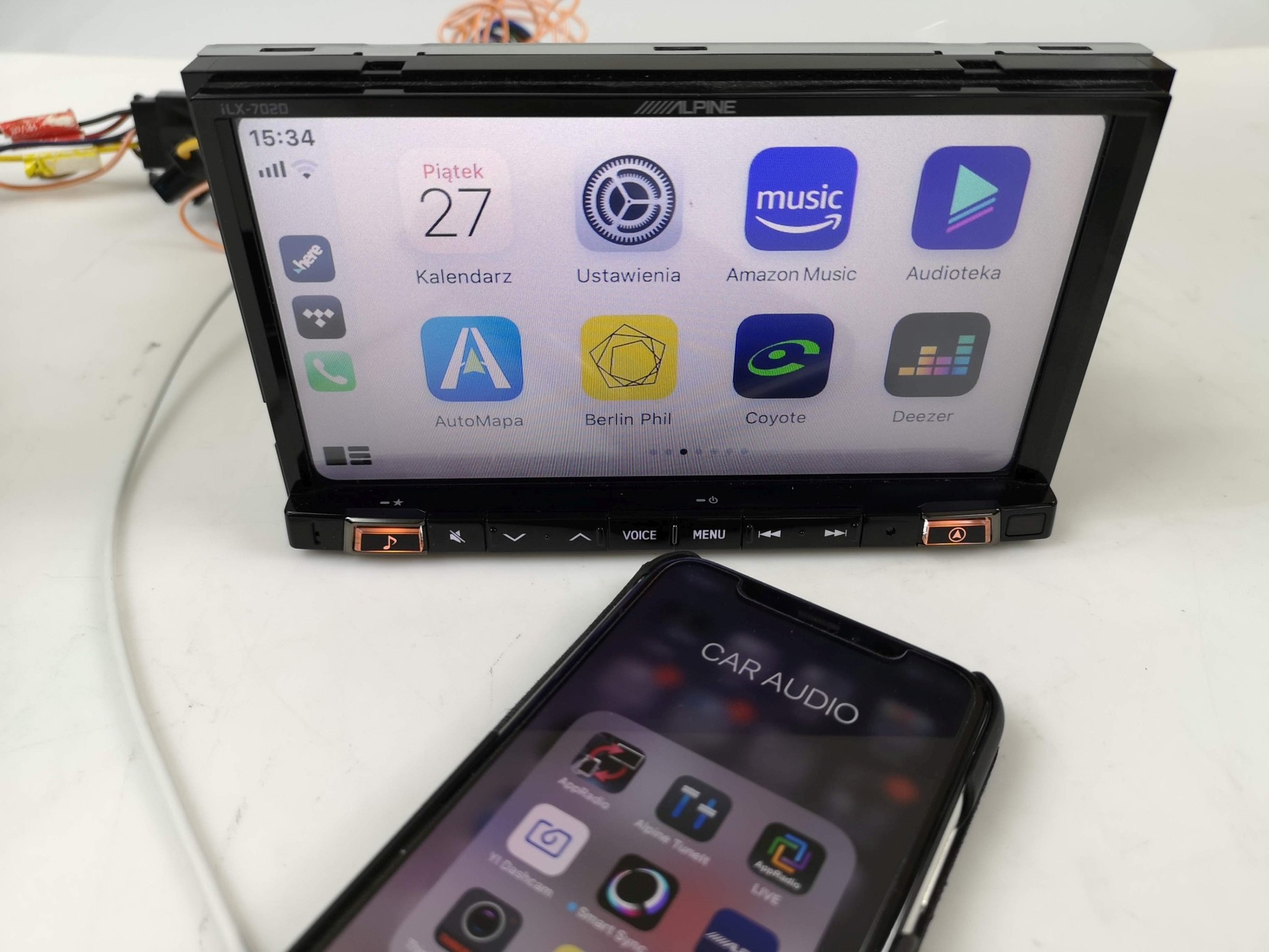 Alpine iLX-702D menu