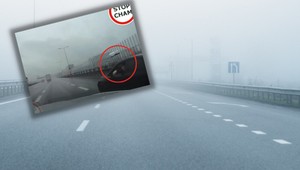 Długo jechał lewym pasem. Takiej "zemsty" się nie spodziewał [WIDEO]