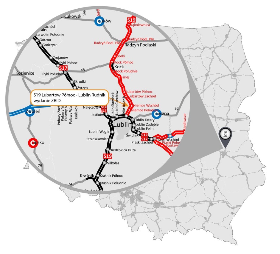 Budowa drogi S19 Lublin Lubartów