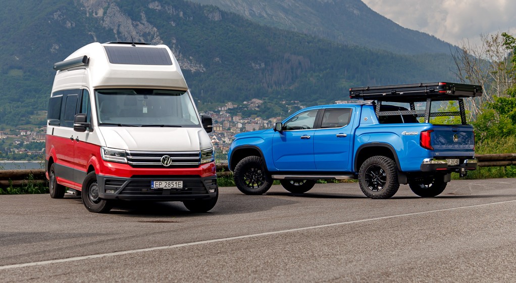 Volkswagen Amarok i Grand California na włoskich wakacjach