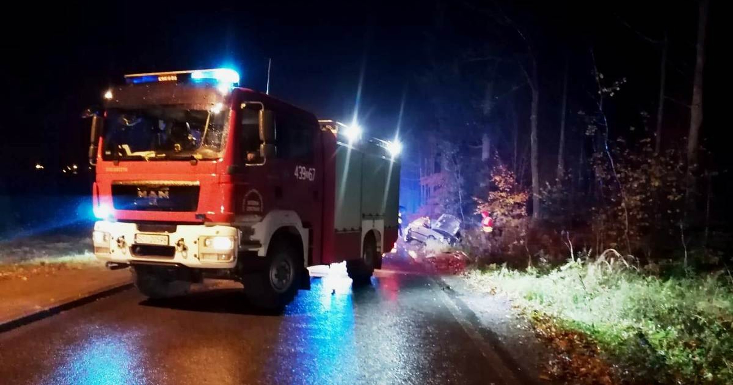 Trzy ciężkie wypadki drogowe w powiecie cieszyńskim w jeden dzień