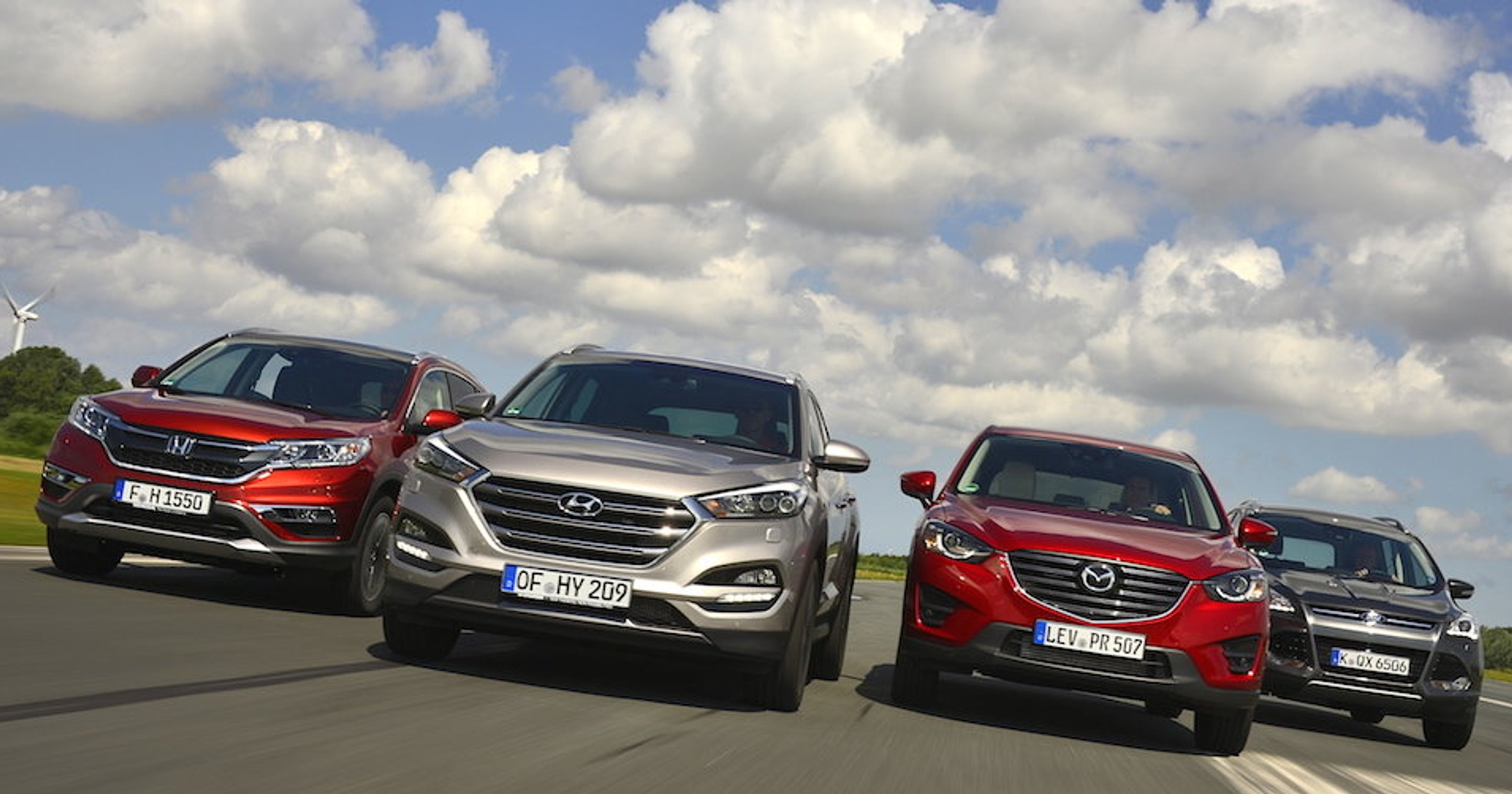 Czy SUV z Korei pokona rywali? Hyundai Tucson kontra Honda CR-V, Mazda CX-5 i Ford Kuga