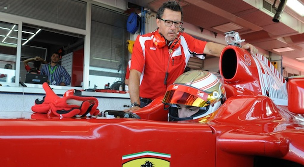 Bartłomiej Mirecki na testach Ferrari Driver Academy