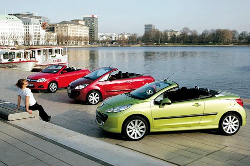 Opel Tigra, Peugeot 207CC, Mitsubishi Colt CZC - Na słońce i na deszcz!