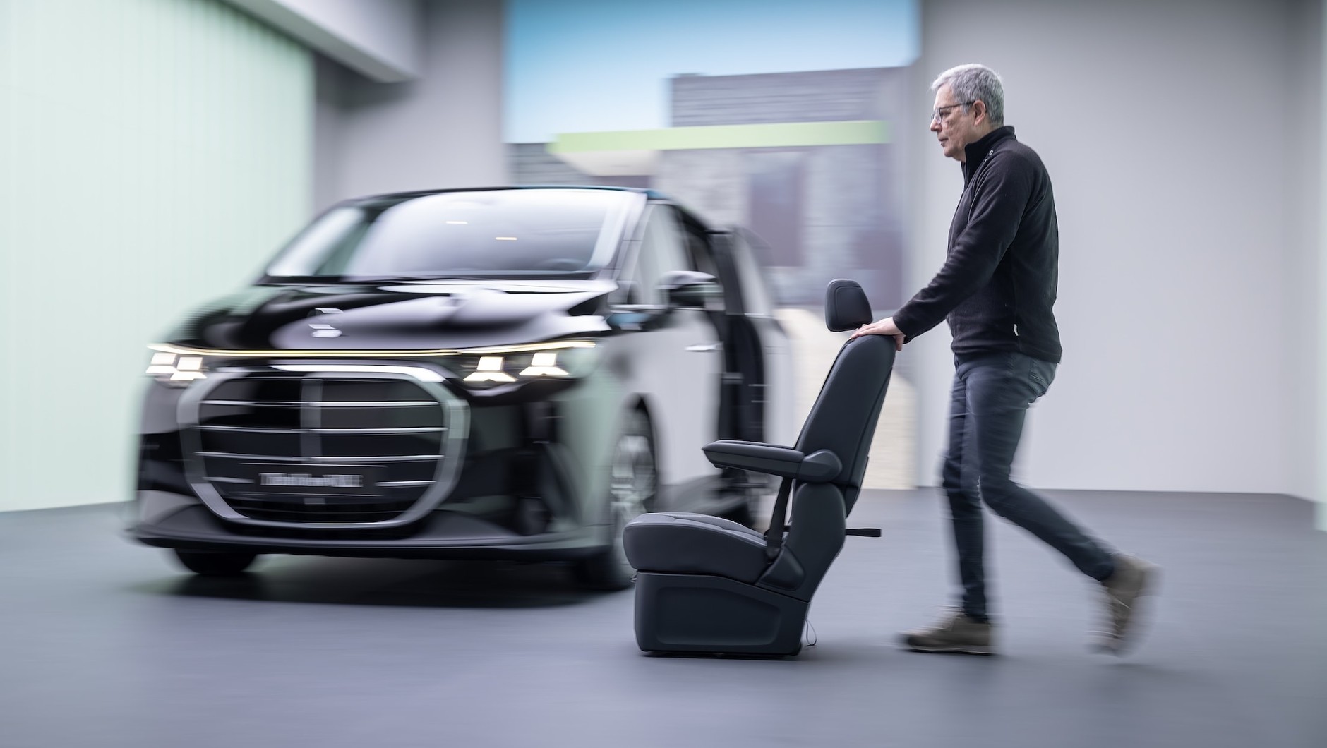 Ciężkie, ale łatwe w transportowaniu fotele na kółkach