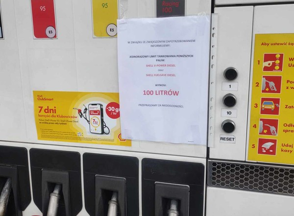 Pierwsza sieć stacji paliw zaczyna reglamentować paliwo. Mamy stanowisko firmy