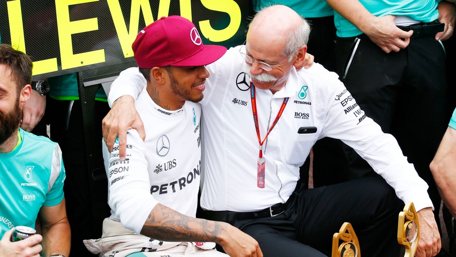 Lewis Hamilton i Dieter Zetsche