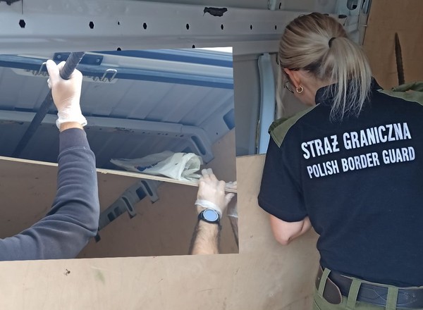 Straż Graniczna szuka kierowcy busa. Z premedytacją porzucił go przy granicy