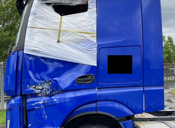 Ciężarówką w takim stanie przejechał kilkaset kilometrów. Policjanci byli zaskoczeni