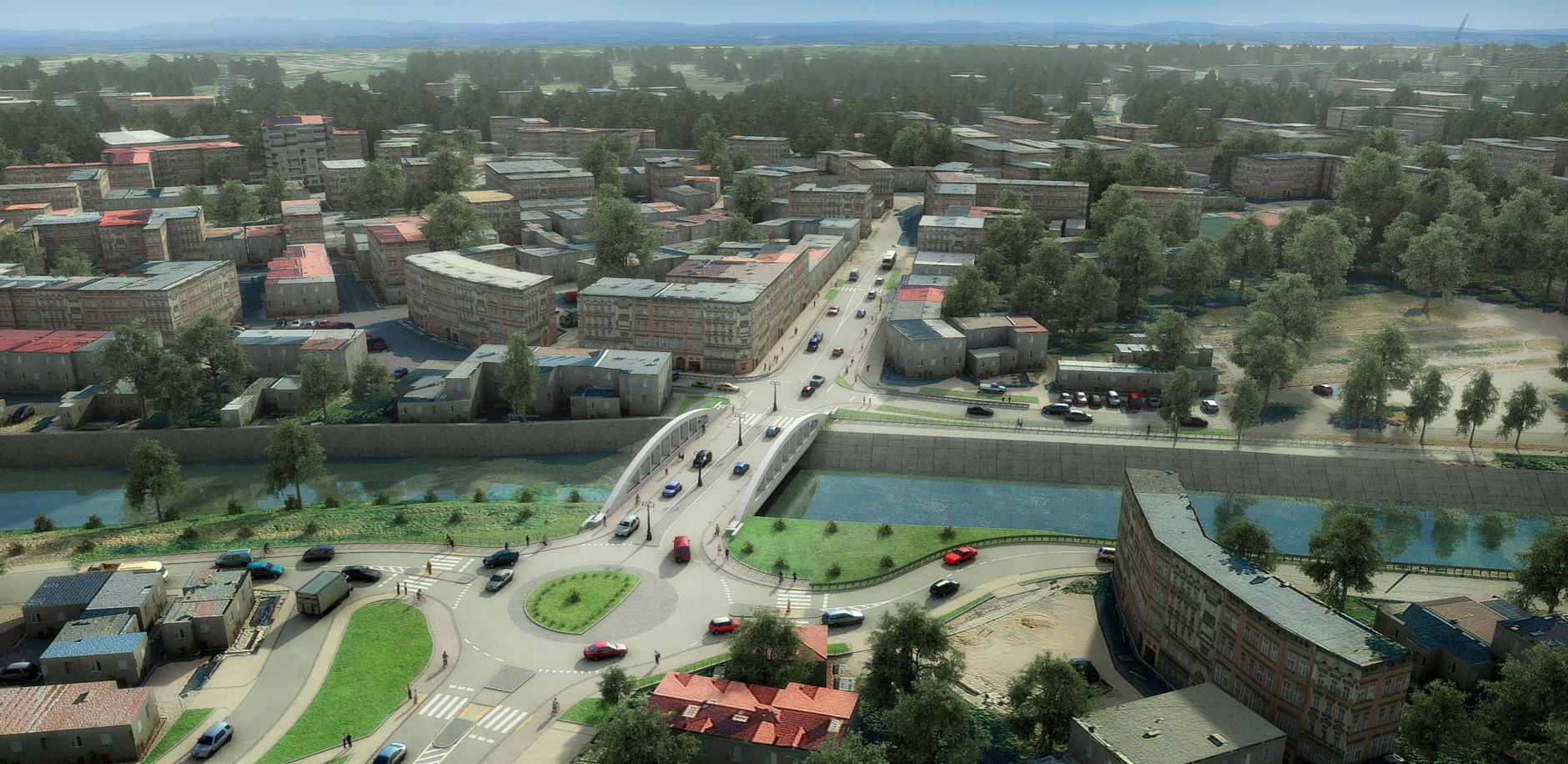 Wizualizacja nowego mostu w Głuchołazach