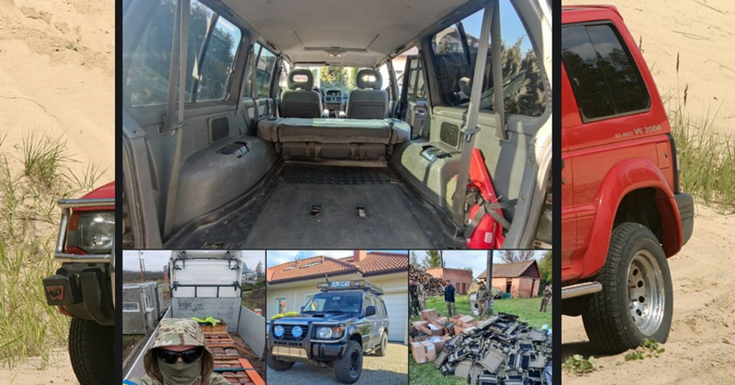 Wysyła swoje Pajero na front do Ukrainy. Auto chce wypełnić darami 