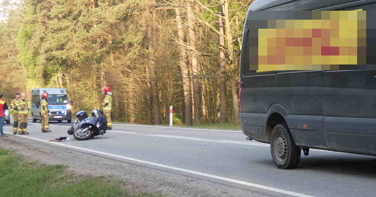 Wypadek na DK20 w Kłobuczynie