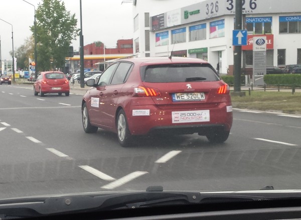 Peugeot 308: test jazdy non stop 25 tys. km trwa