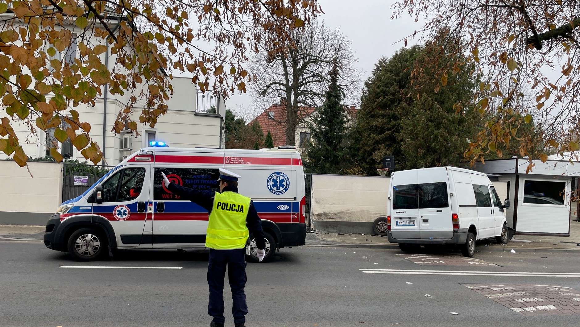 Policjant kierujący ruchem