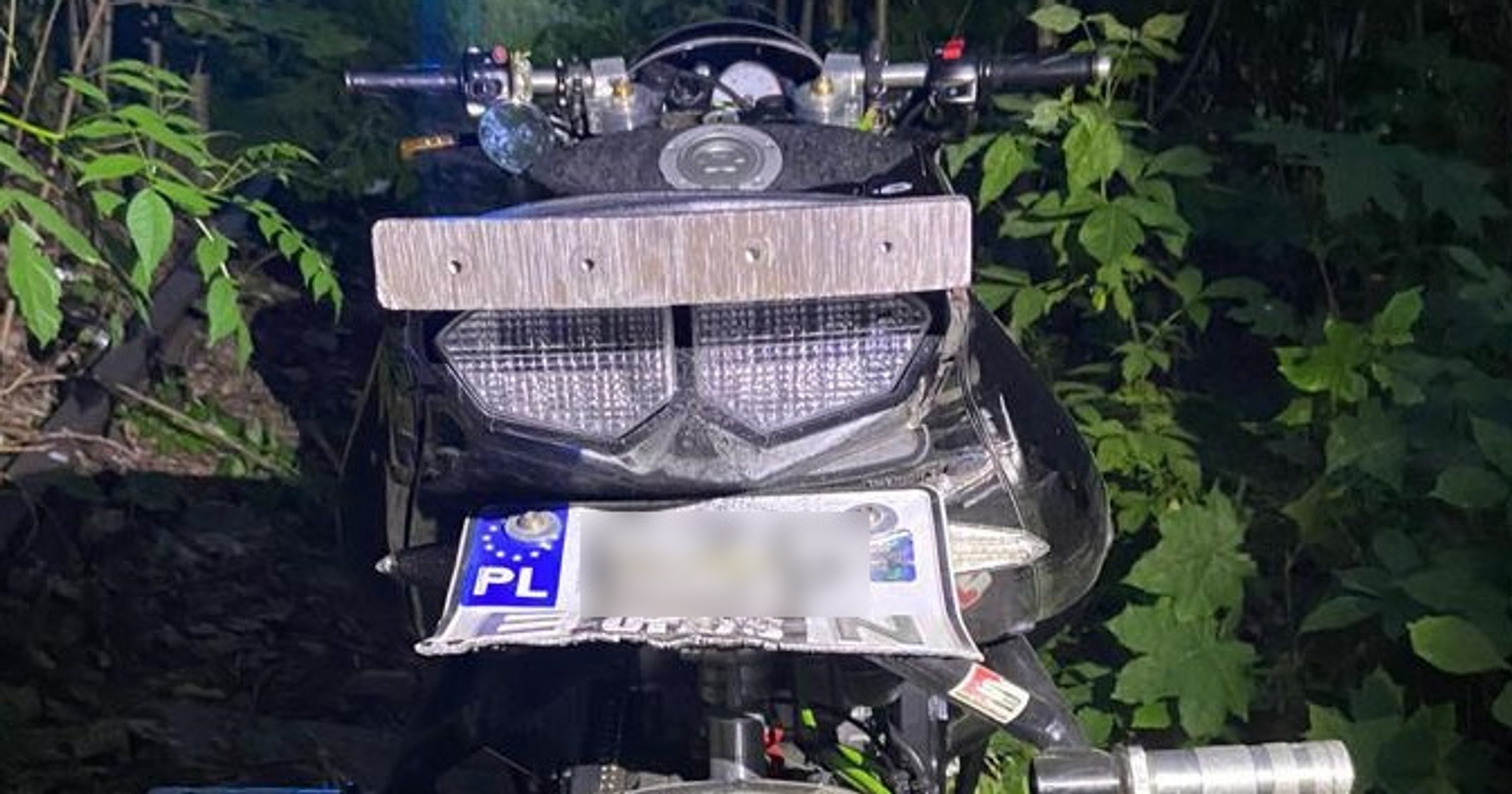 Kierowca motocykla nie zdołał uciec policjantom