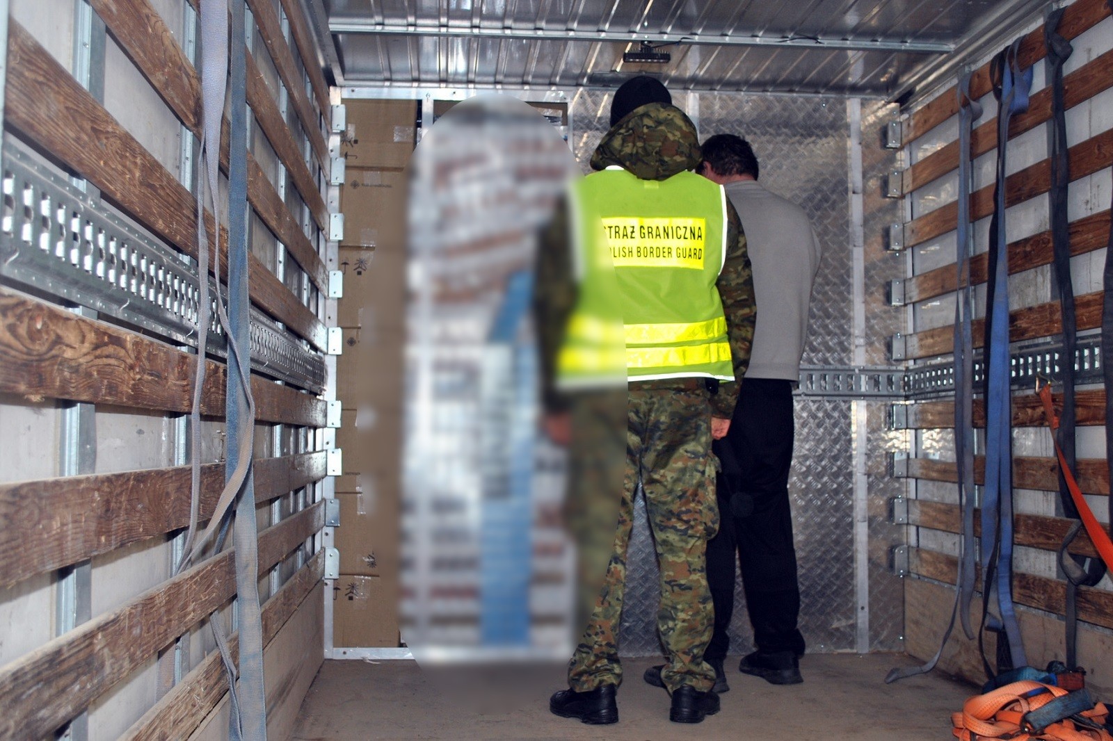 Kontrola ciężarówki z Litwy