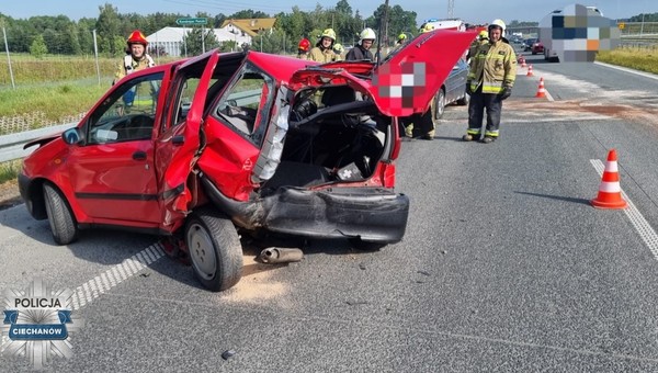 Zatrzymał auto na środku S7. Absurdalne tłumaczenie po wypadku