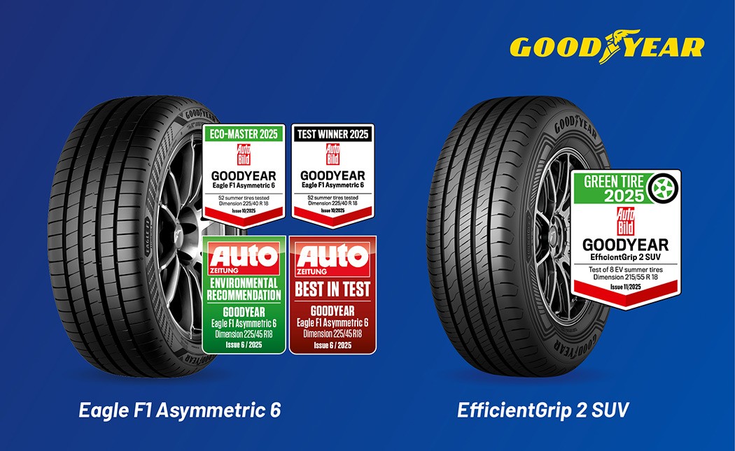 Letnie opony Goodyear docenione w testach fit