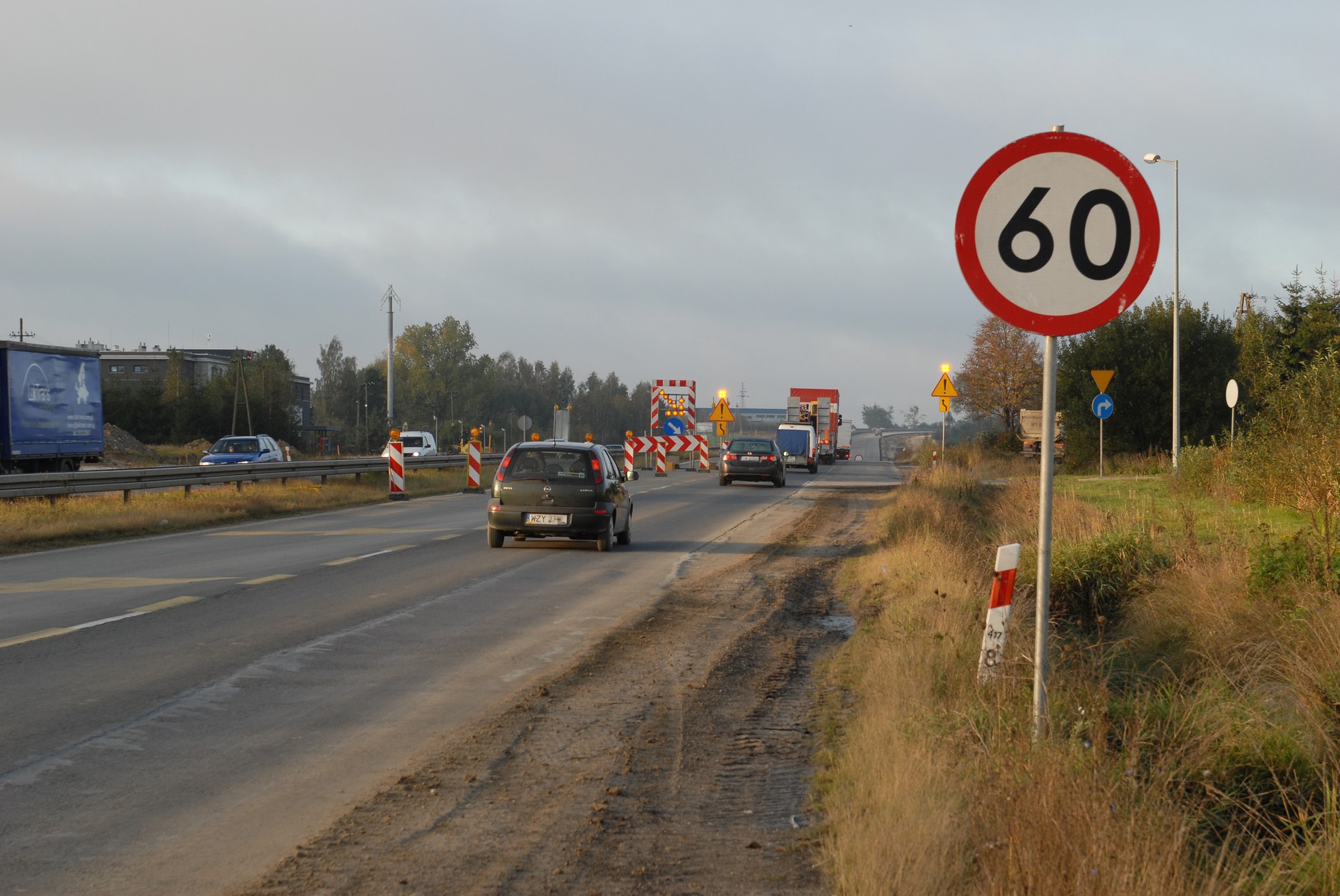 Ograniczenie prędkości 60 km/h