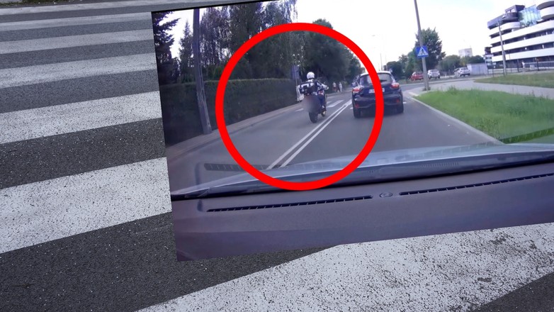 Wykroczenie motocyklisty