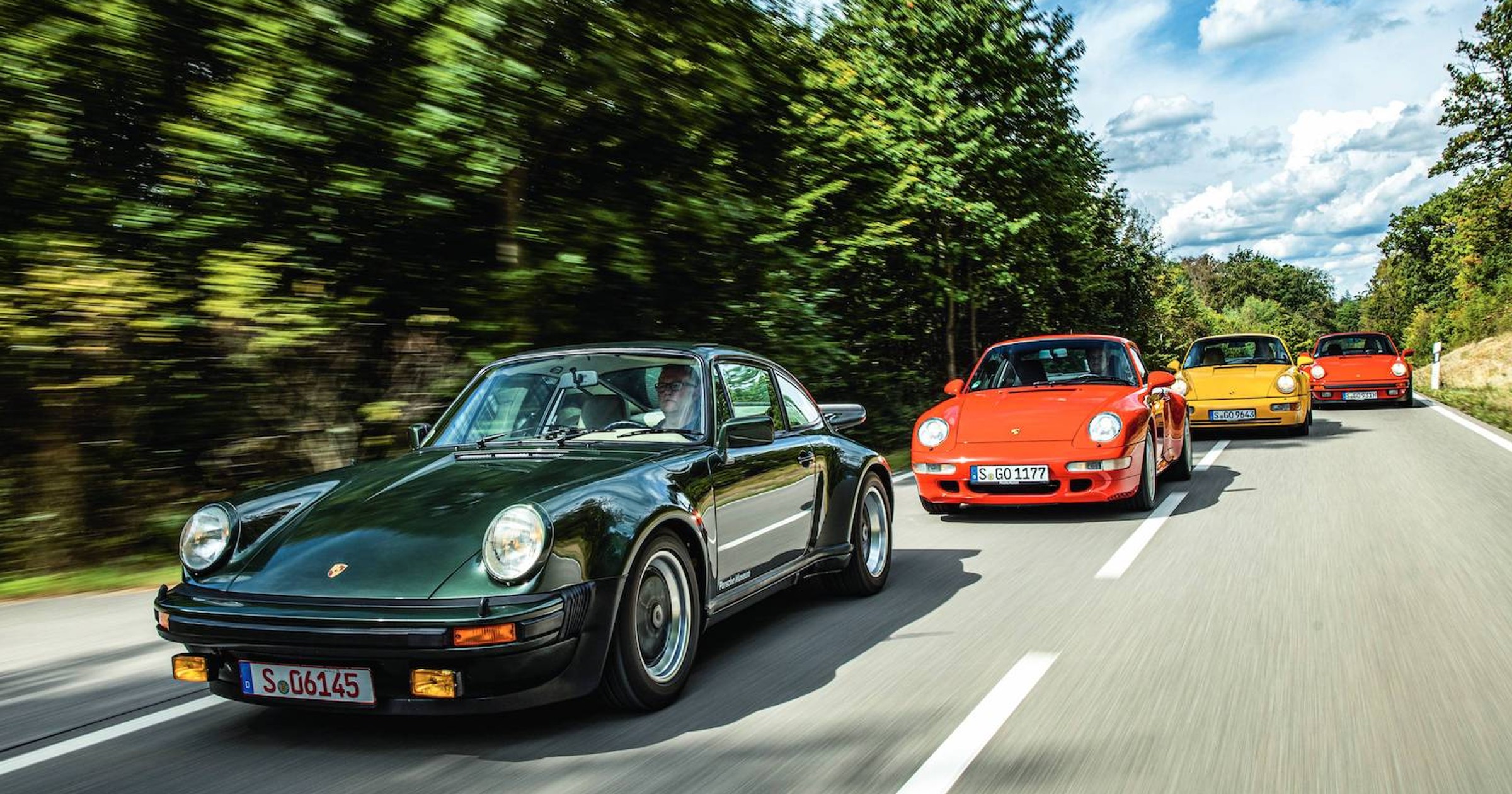 Cztery generacje Porsche 911 Turbo