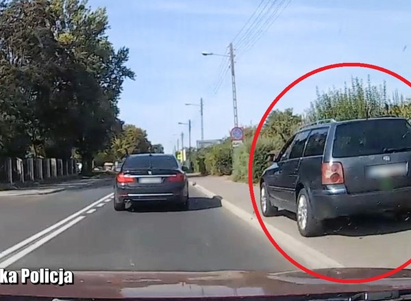 Chodnikiem szybciej... Tak się wyprzedza w Gorzowie [Wideo]