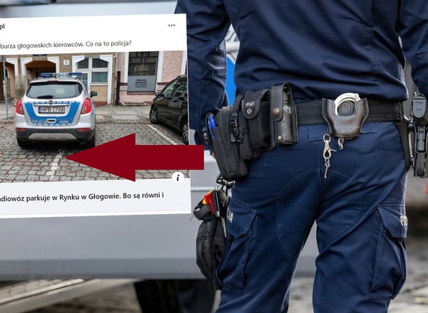 Zobaczyli zaparkowany radiowóz. Sprawa szybko trafiła na policję