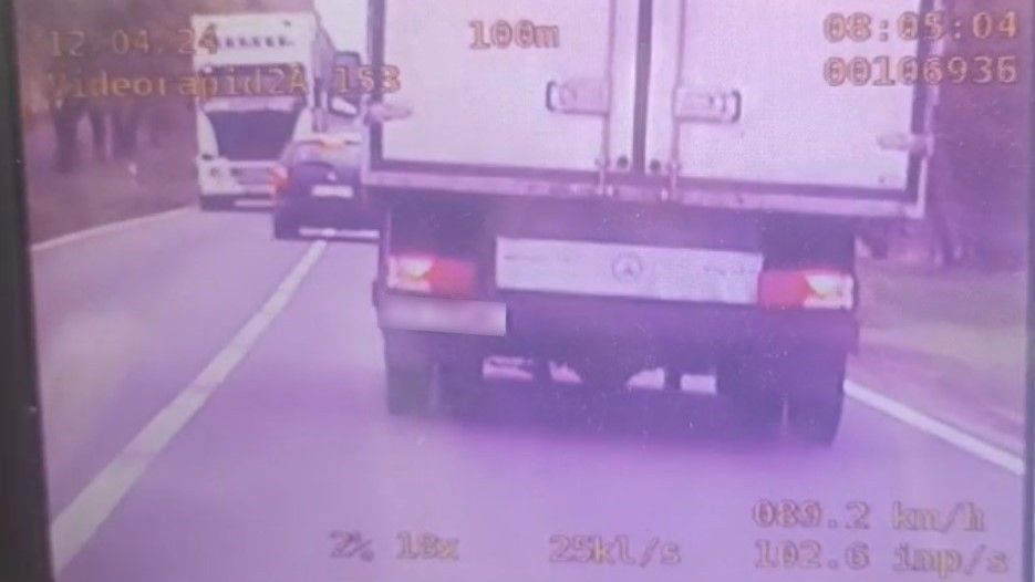 Niebezpieczne wyprzedzanie (DK nr 10; kwiecień 2024 r.)