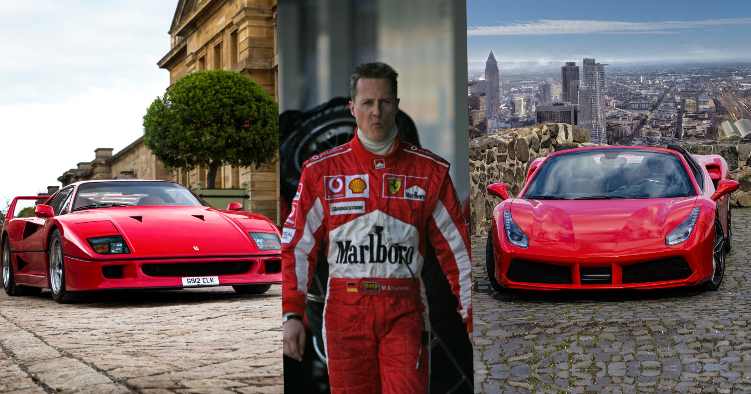 Auta Ferrari i Michael Schumacher