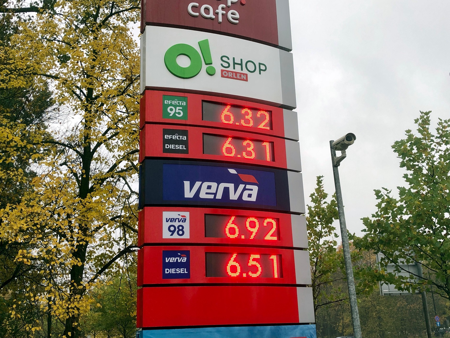 Ceny paliw na Orlenie w Warszawie, 26 października 2023 r.