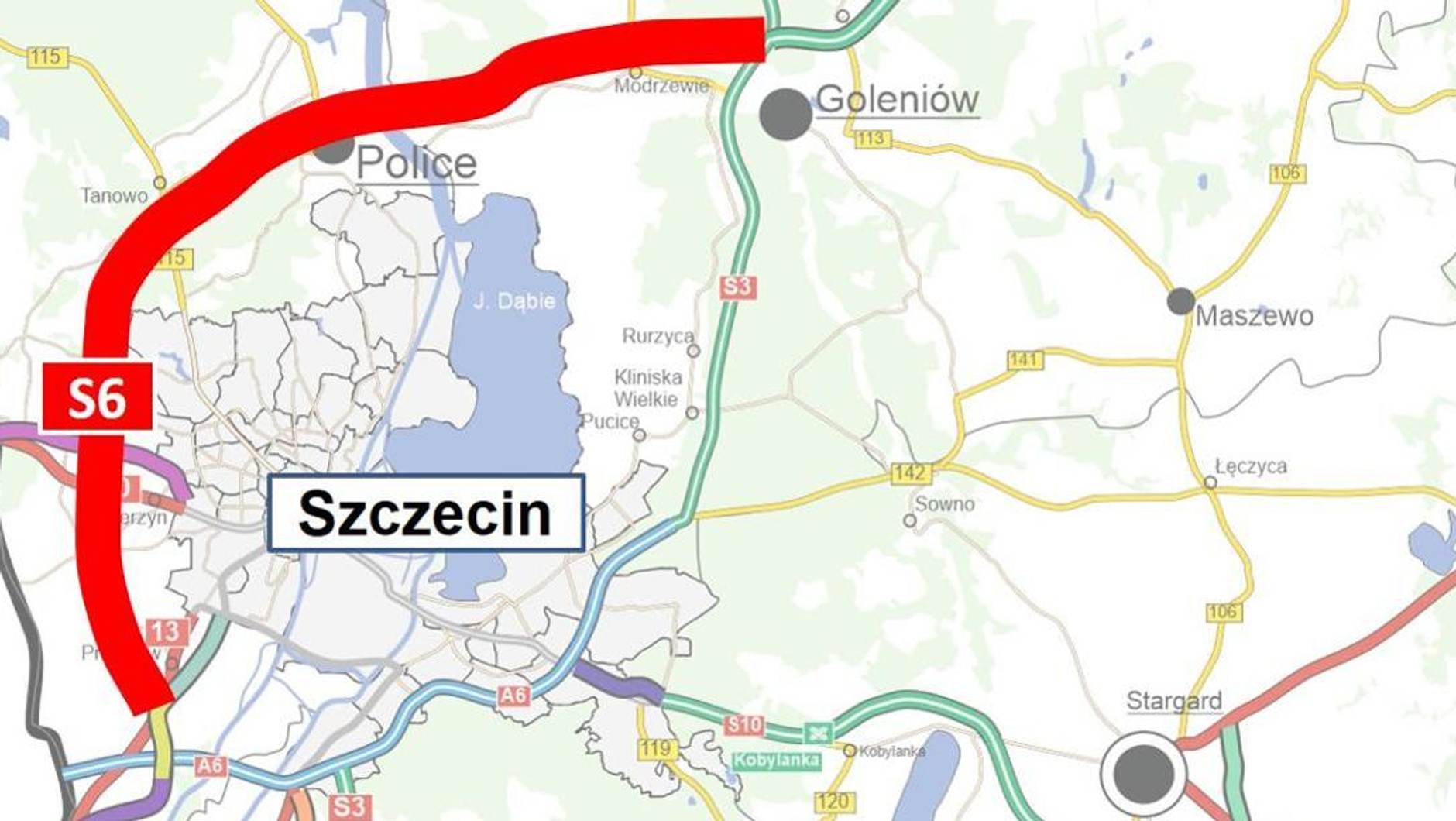 Droga ekspresowa S6 Kołbaskowo — Police stanowiąca fragment Zachodniej Obwodnicy Szczecina