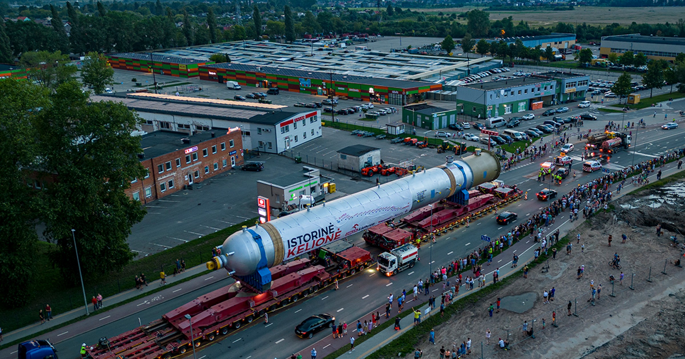 Transport reaktora Orlenu na Litwie