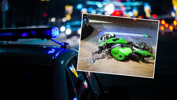 Jechał motocyklem prawie 200 km/h. Był pijany i bez uprawnień