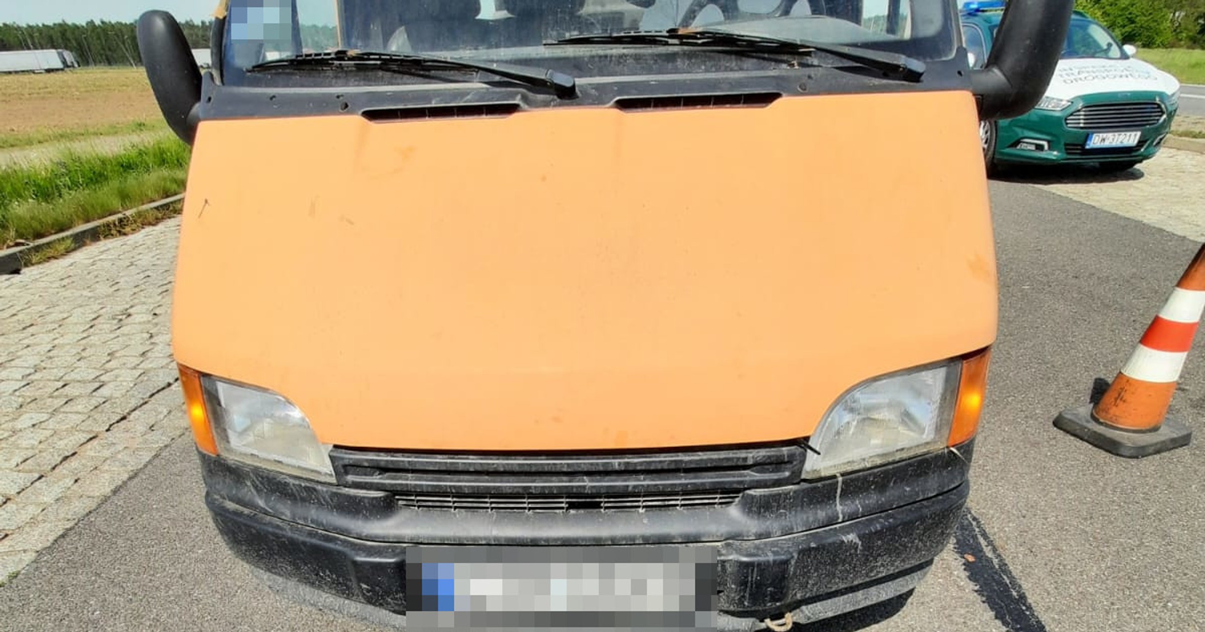 Niesprawne auto dostawcze