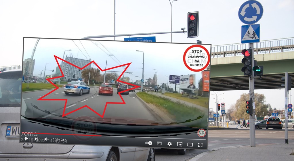 Rondo Mokrskiego w Lublinie sprawia problem nawet policjantom?