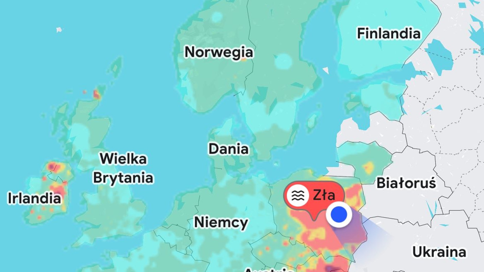 Aplikacja Google Maps (zdjęcie widoku ekranowego)