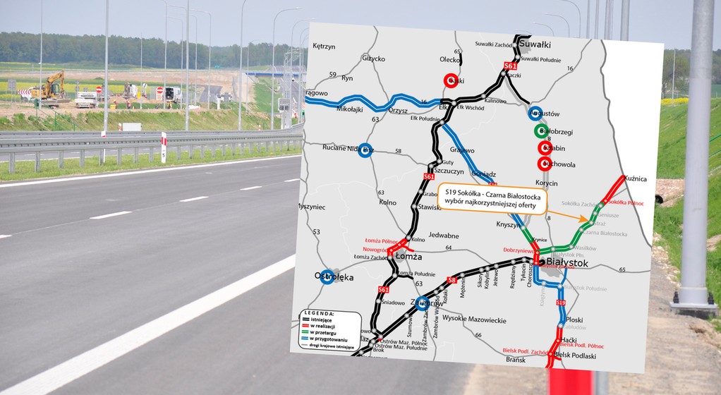 GDDKiA wyłoniła zwycięzcę przetargu, który ma zaprojektować i wybudować fragment drogi ekspresowej S19