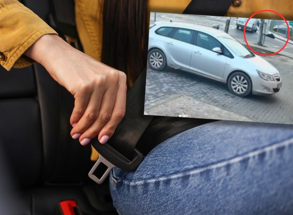 Kierowca "zgubił" pasażerkę na zakręcie. Policja opublikowała nagranie