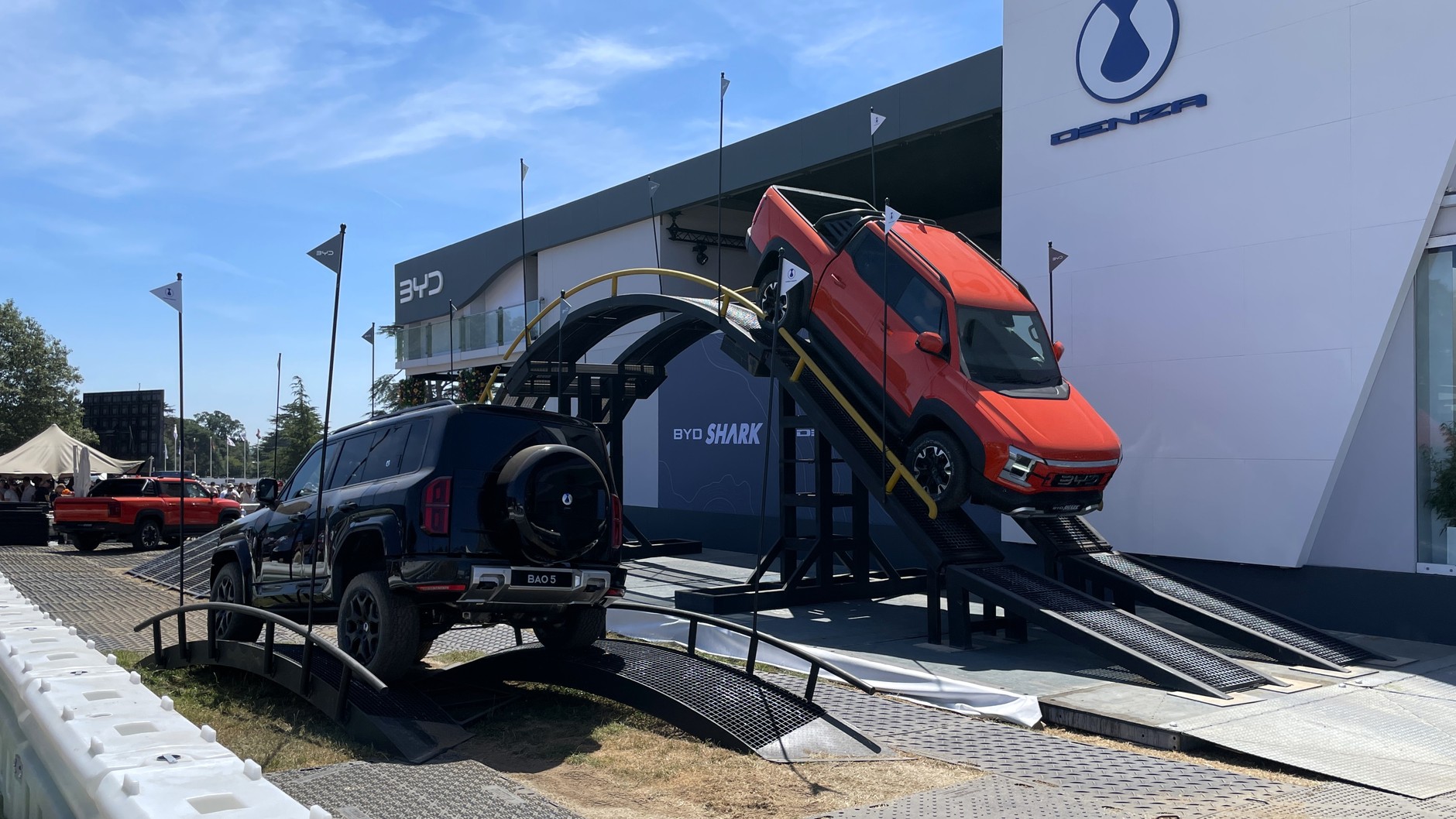 Pawilon BYD na Festiwalu Prędkości w Goodwood