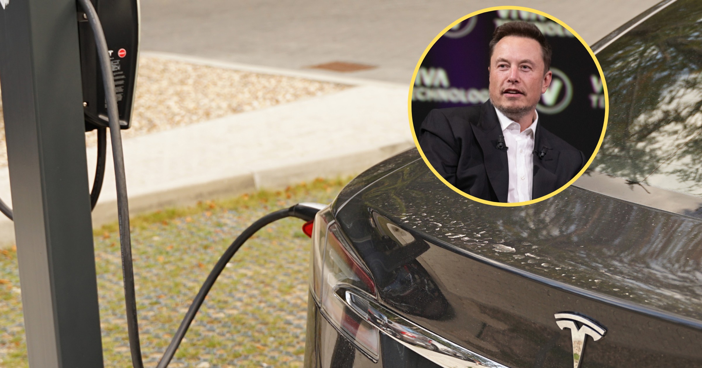 Elon Musk (w kółku) łączy siły z Chińczykami. Pozwali Unię Europejską za "elektryki". "Jesteśmy gotowi"