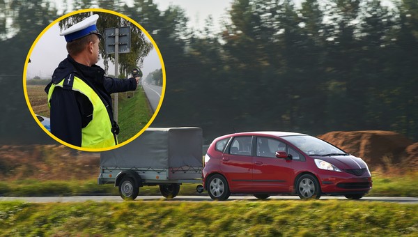 Ograniczenia prędkości dla pojazdu z przyczepą