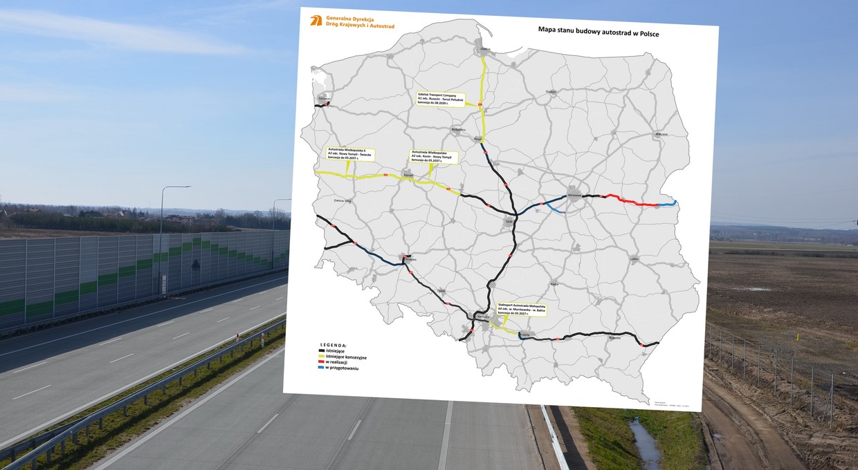Autostrady w Polsce. Na które odcinki mogą jeszcze liczyć kierowcy? [MAPA]