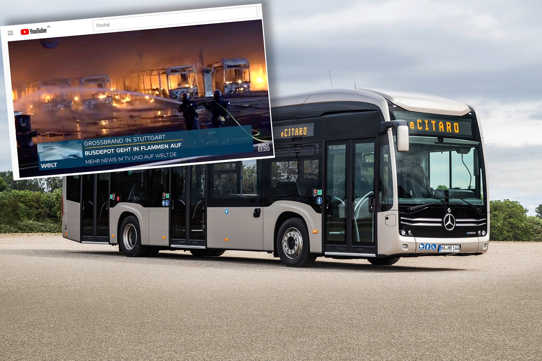 Pożary autobusów elektrycznych w Niemczech