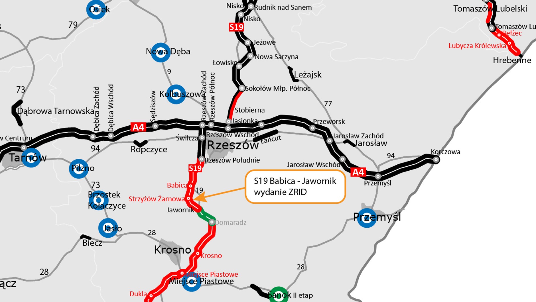 Po uzyskaniu decyzji ZRID dla odcinka drogi ekspresowej S19 Babica — Jawornik teraz ruszyła budowa trasy