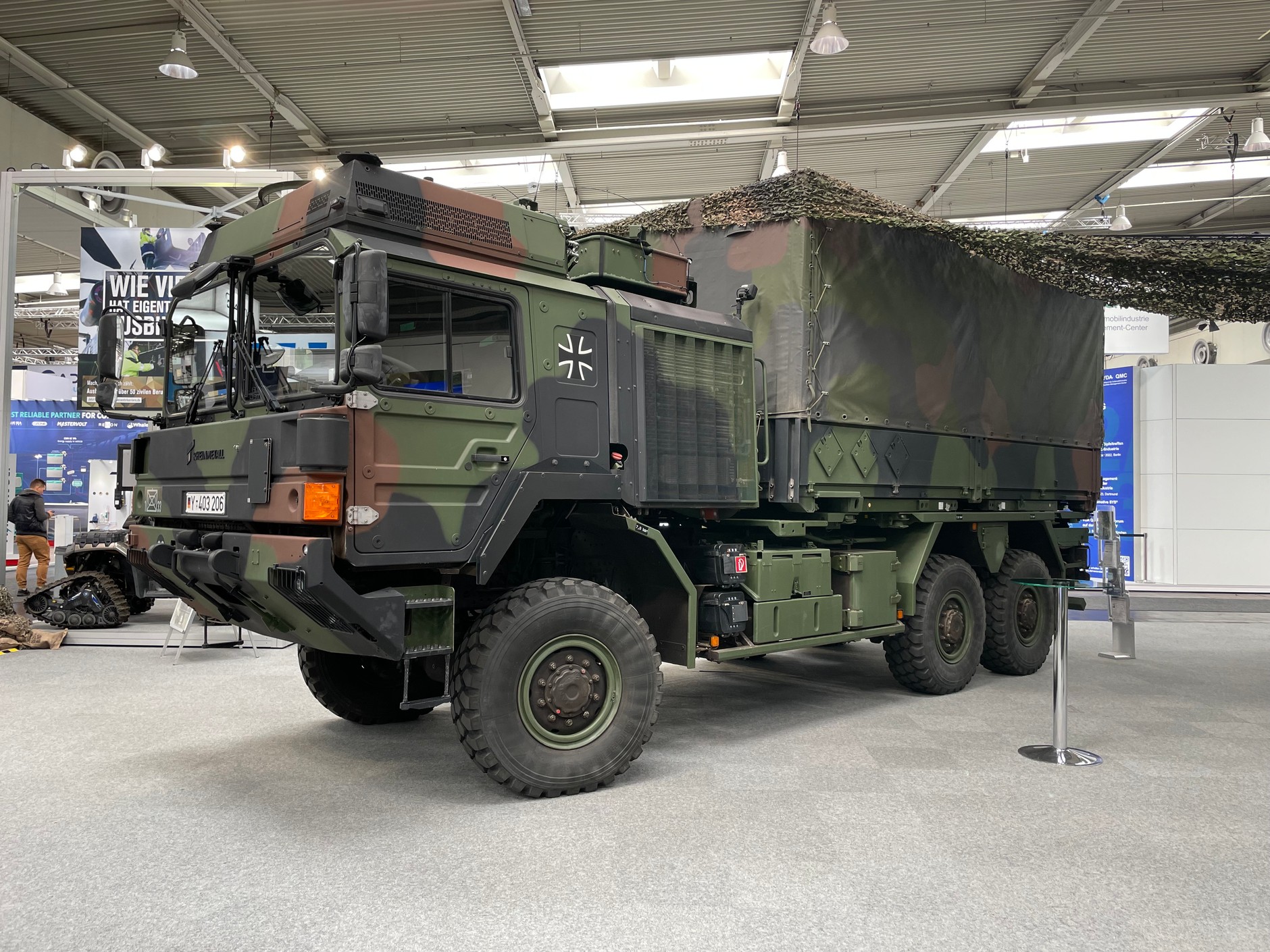 Swoje stoisko na targach IAA miało też wojsko.