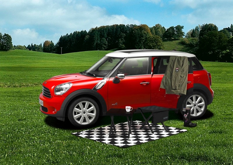 Mini Countryman z wieśniackimi dodatkami