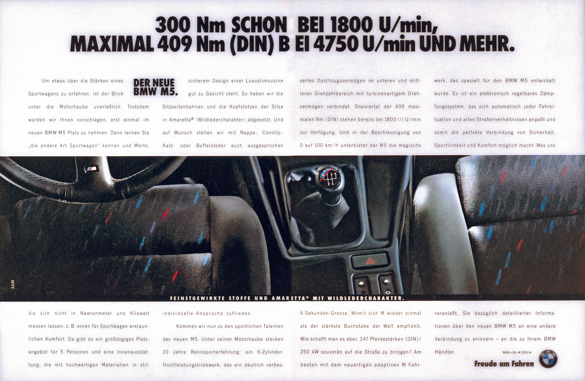 BMW E34 M5 Touring: dziś nie do pomyślenia, ale ten model miał na początku w standardzie 5-biegową skrzynię manualną!