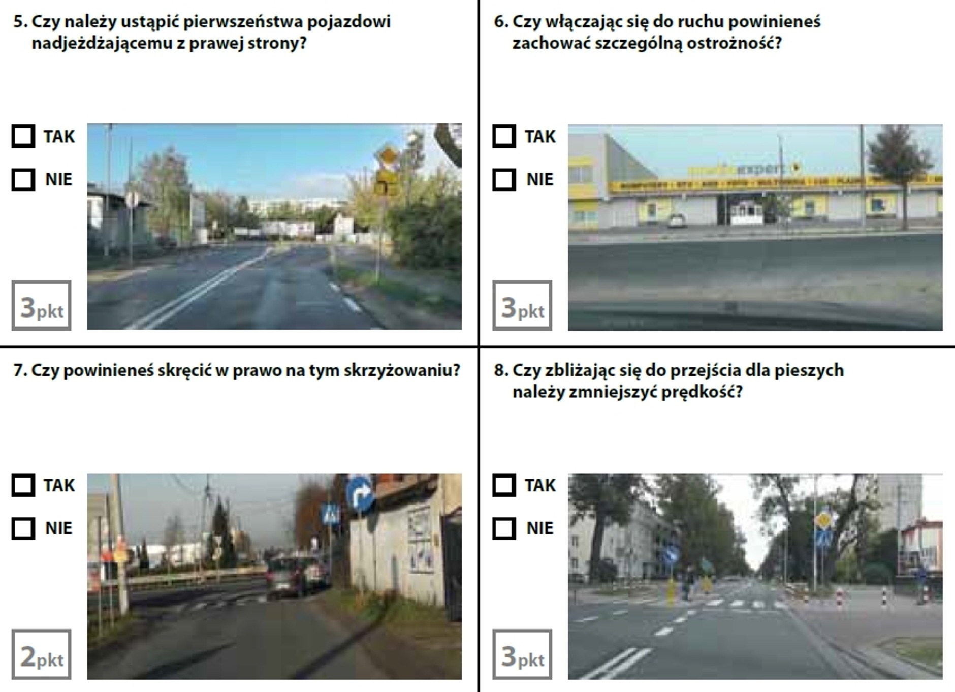 Egzamin teoretyczny na prawo jazdy - zestaw 2
